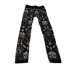 ShoSho Black and Gray Patterned Leggings Size M/L NWT